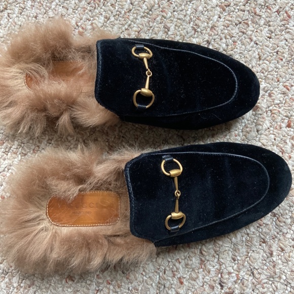 Gucci fur trimmed  Princetown mules - Picture 5 of 5